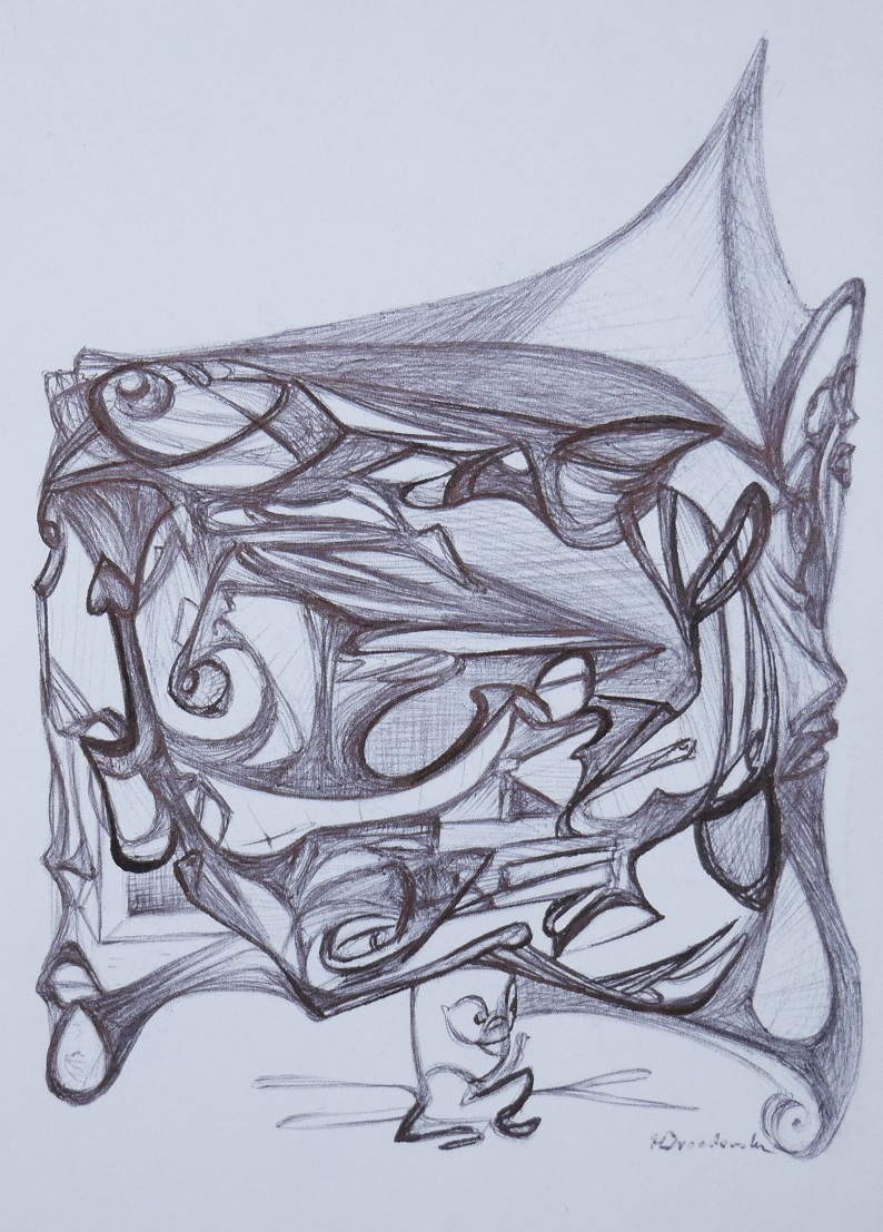 Stworek, który ma dużo na głowie